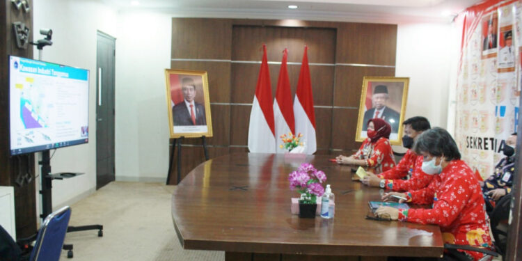 Rakor Dengan Lima Menteri Secara Virtual, Winarti: Percepatan Pembangunan di Lampung