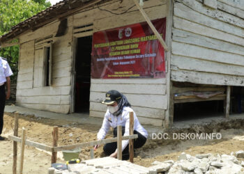 28 Unit Rumah di Penawar Aji Dibedah, Winarti: Bagian Dari 25 Program BMW