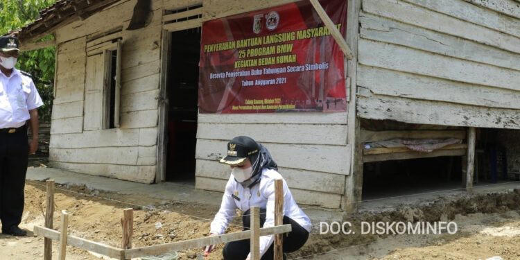 28 Unit Rumah di Penawar Aji Dibedah, Winarti: Bagian Dari 25 Program BMW