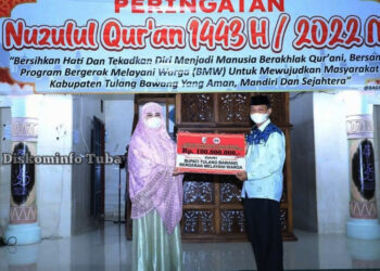 Para Penerima Bantuan Rp 300 Juta Dari Winarti di Acara Nuzulul Quran