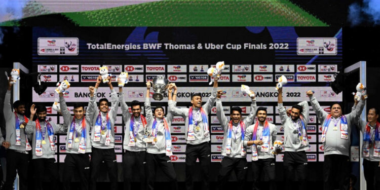 India Cetak Sejarah Baru Thomas Cup 2022 Usai Bekuk Indonesia di Final