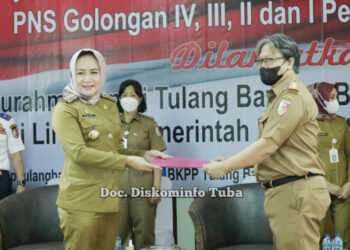 268 PNS Tulang Bawang Naik Pangkat, Winarti: Ingat, Kita Adalah Pelayan Masyarakat