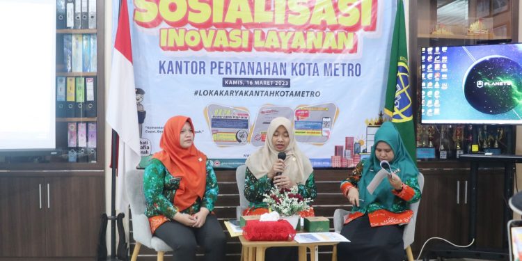 BPN Kota Metro Gelar Sosialisasi Inovasi Pelayanan Untuk Meraih Predikat WBBM
